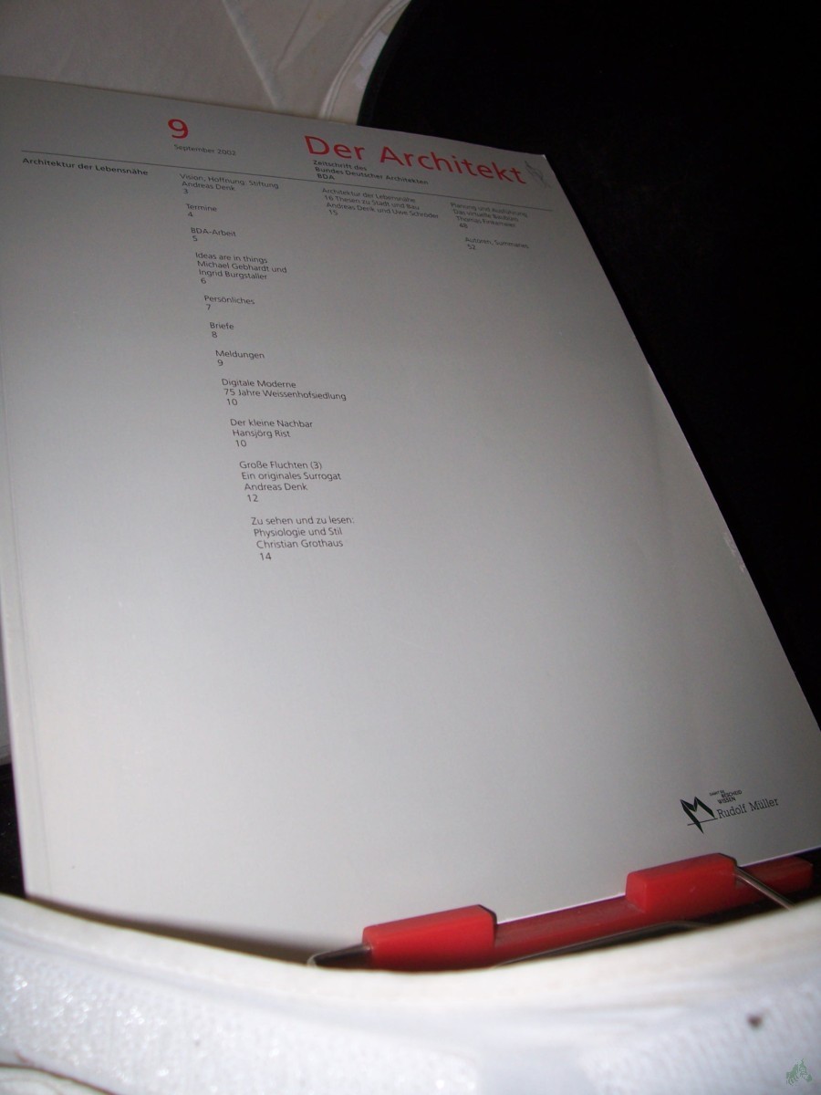 Product image 1 of the product “9/2002 Architektur der Lebensnähe ”