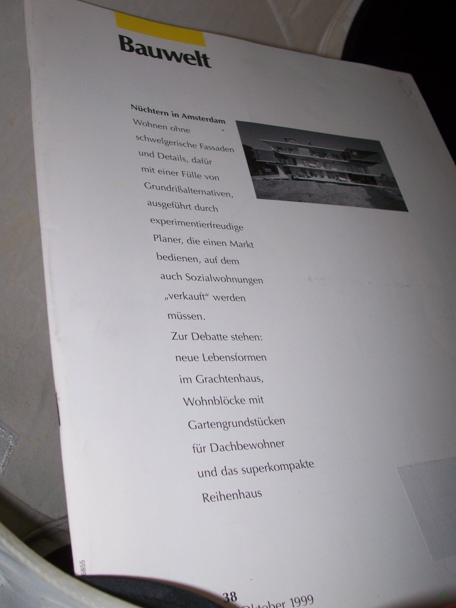 Artikelbild 1 des Artikels “38/1999 Nüchtern in Amsterdam “