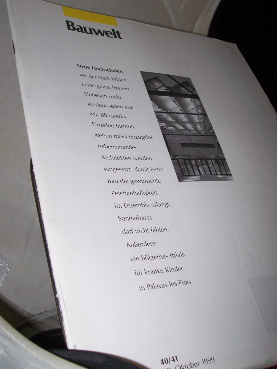 Artikelbild 1 des Artikels “40/41 1999 neue Hochschulen “