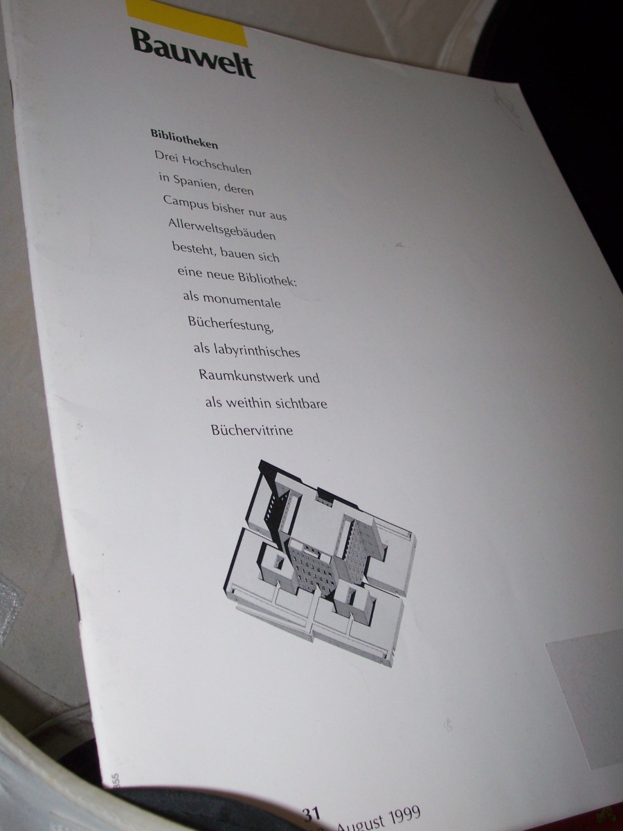 Artikelbild 1 des Artikels “31/1999 Bibliotheken “