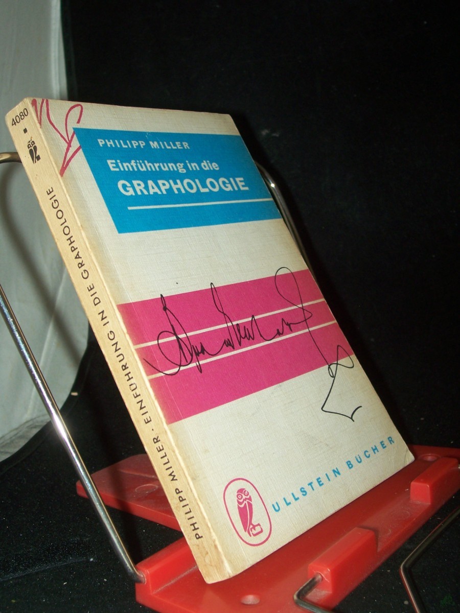 Artikelbild 1 des Artikels “Einführung in die Graphologie / Philipp Miller “