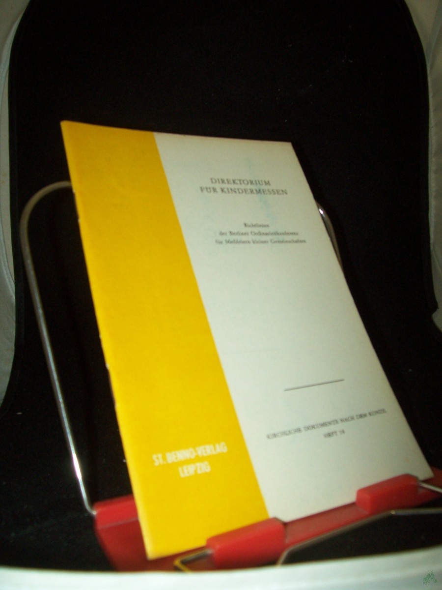 Product image 1 of the product “Direktorium für Kindermessen : vom 1. November 1973 / Kongregation für den Gottesdienst ”