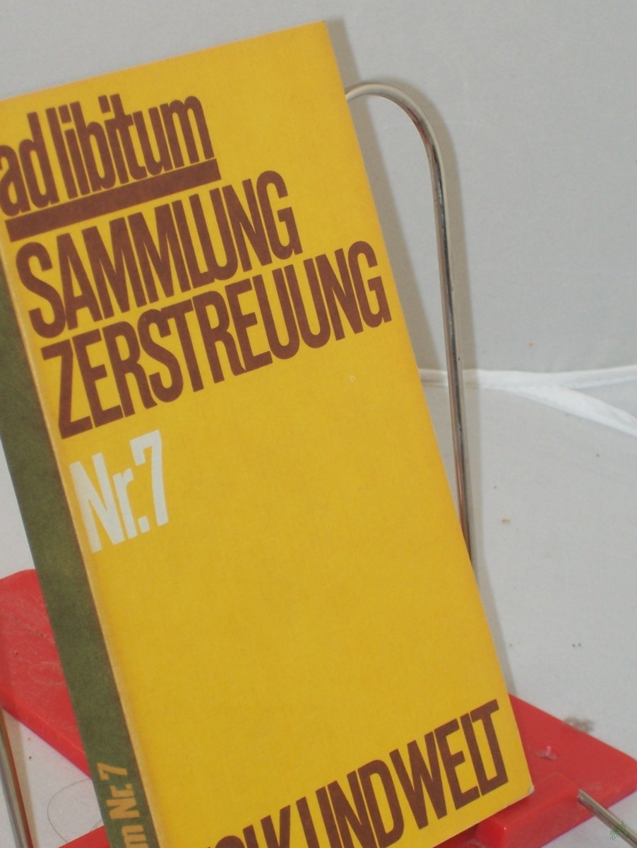 Artikelbild 1 des Artikels “ad libitum Sammlung Zerstreuung Nr.7 “