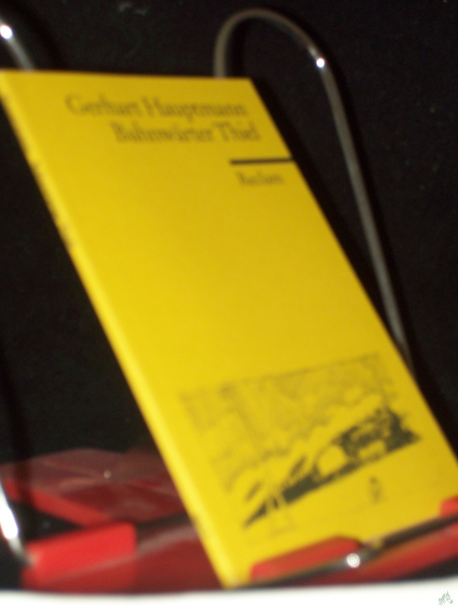 Product image 1 of the product “Bahnwärter Thiel : novellistische Studie / Gerhart Hauptmann. Nachw. von Fritz Martini ”