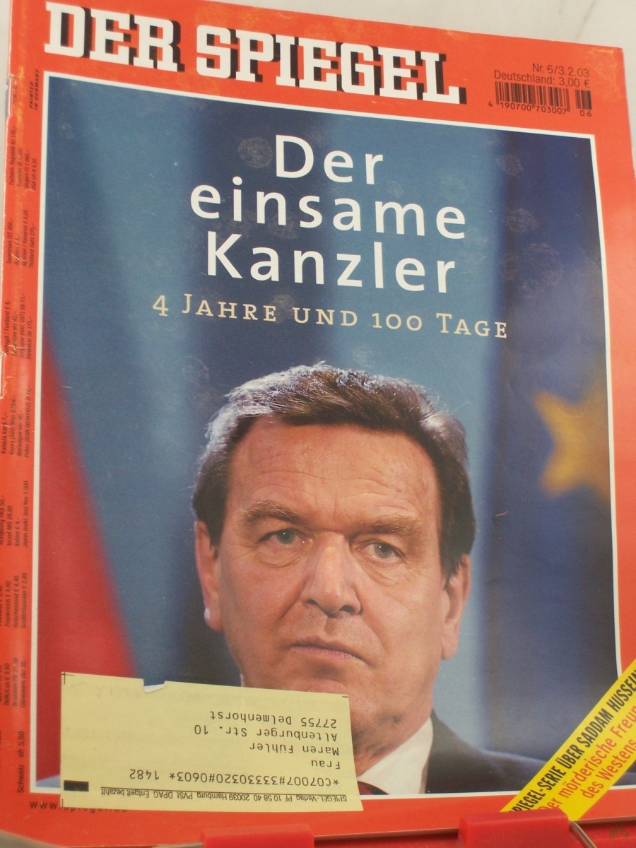 Artikelbild 1 des Artikels “6/2003, Der einsame Kanzler “