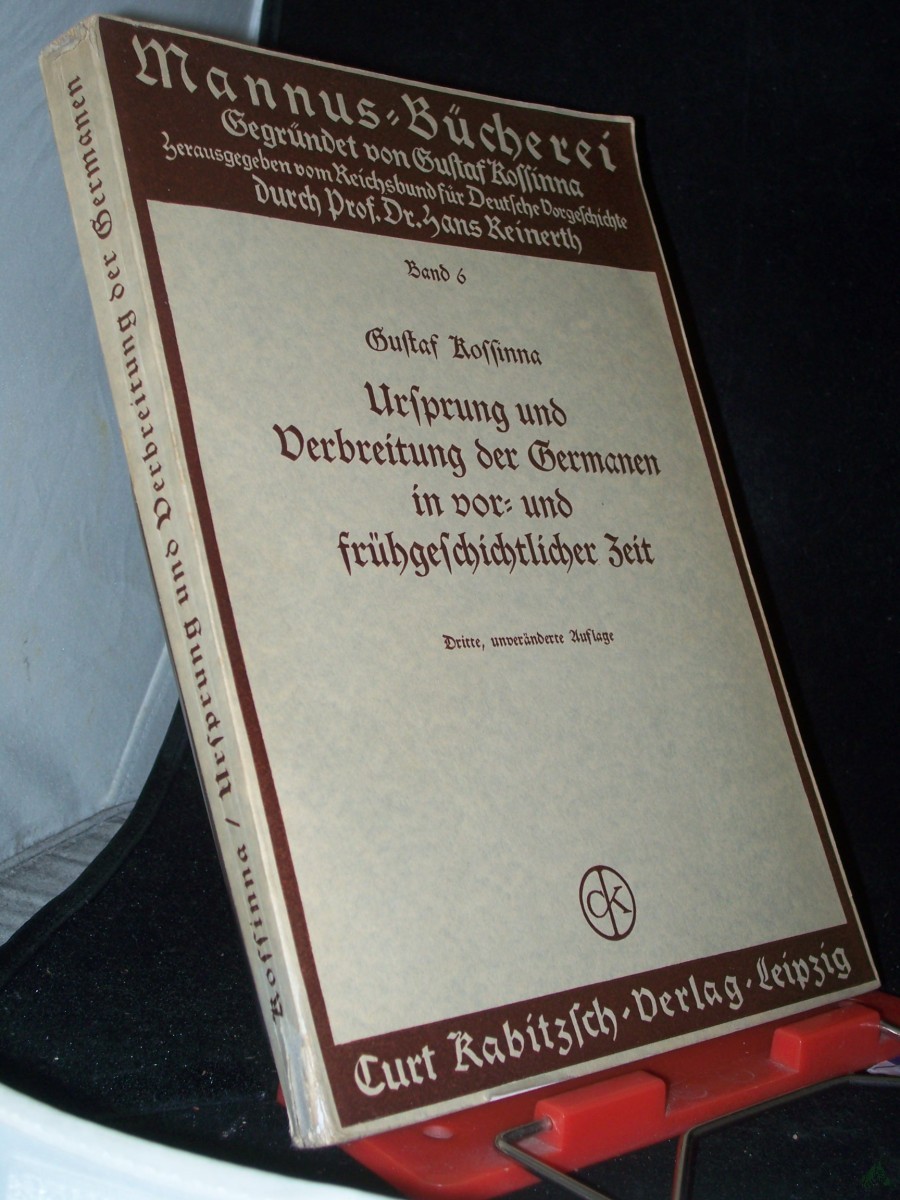 Product image 1 of the product “Ursprung und Verbreitung der Germanen in vor- und frühgeschichtlicher Zeit. (= Mannus-Bücherei, Band 6) ”