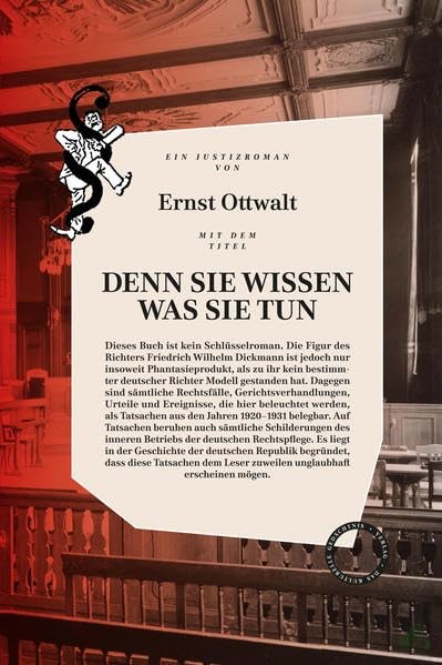 Artikelbild 1 des Artikels “Denn sie wissen was sie tun : ein deutscher Justizroman / Ernst Ottwalt “