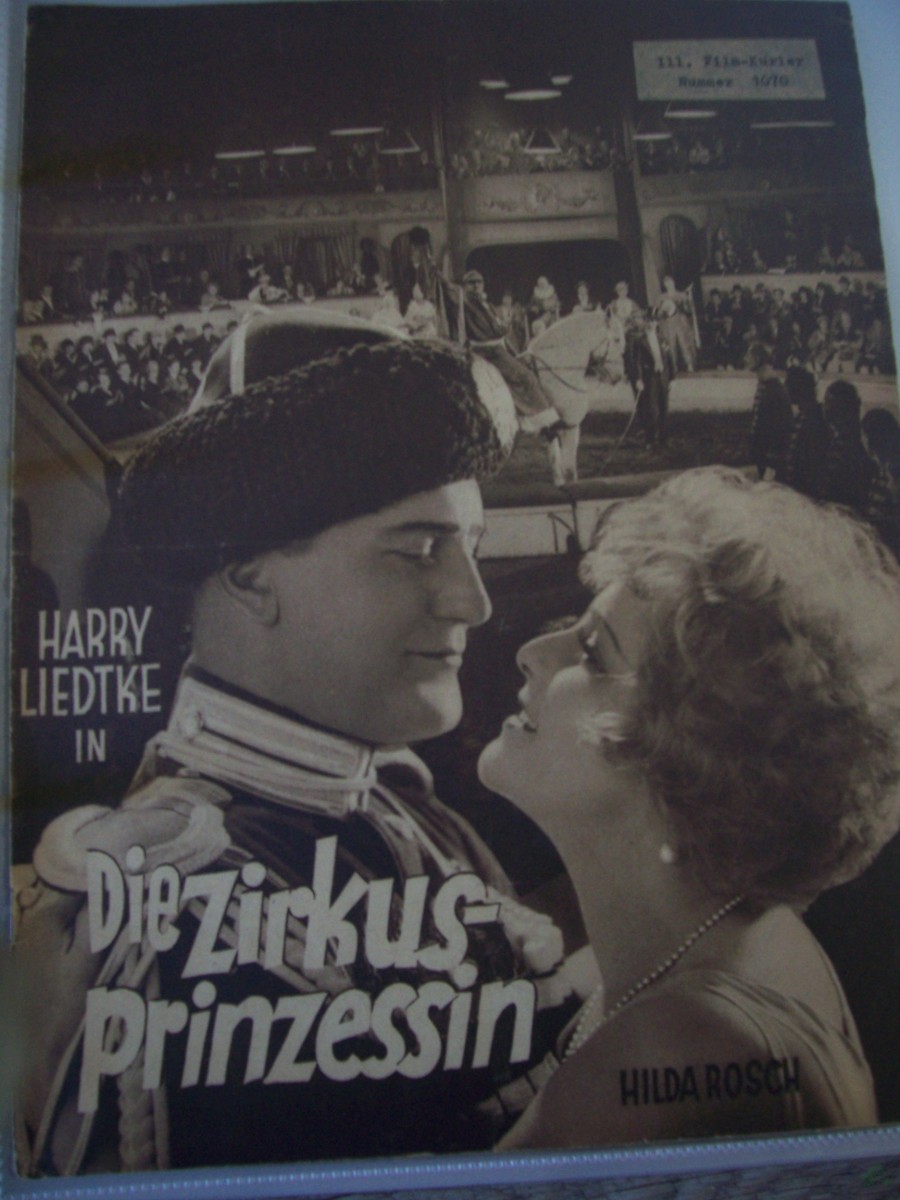 Artikelbild 1 des Artikels “Nummer 1070, Die Zirkusprinzessin, mit Harry Liedtke und Hilda Rosch “