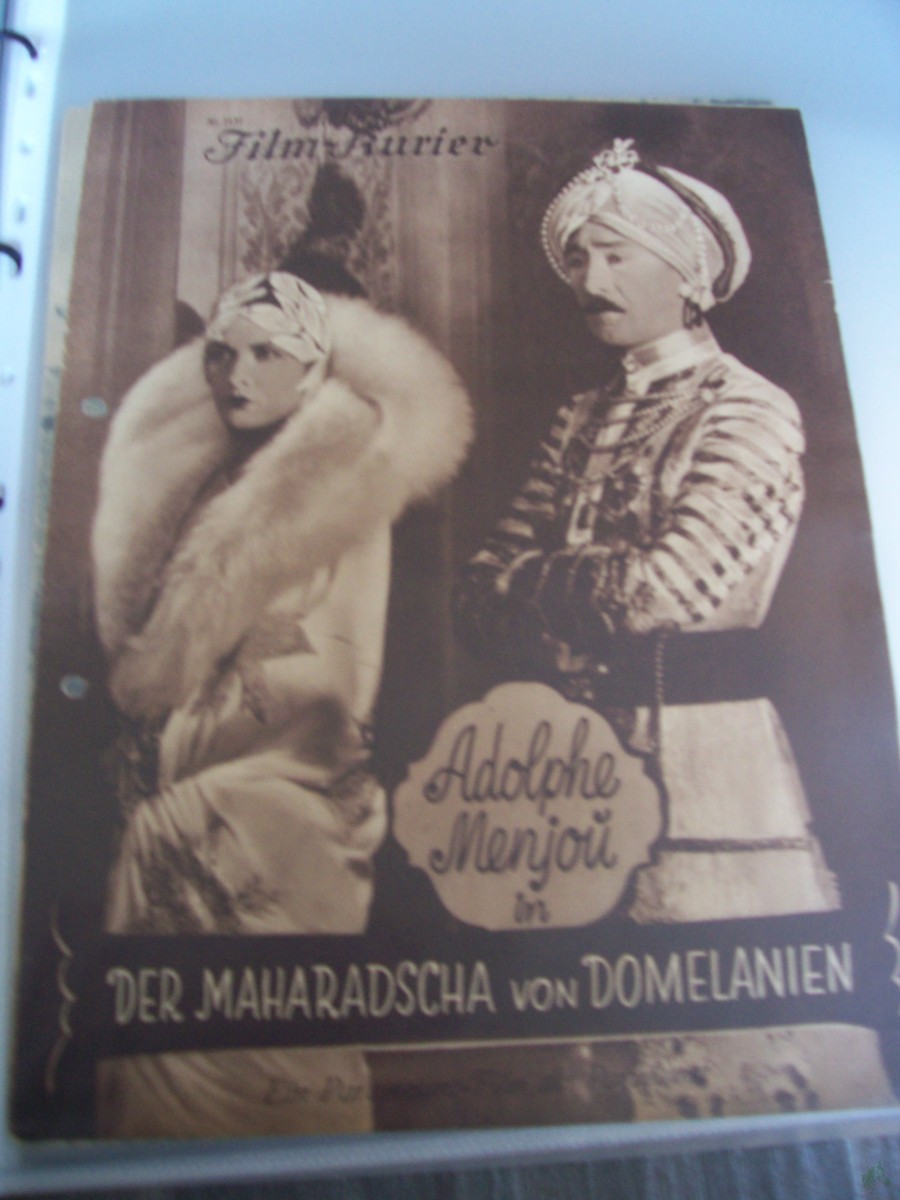 Artikelbild 1 des Artikels “Nummer 1131, 1929, Der Maharadscha von Domelanien, mit Adolphe Menjou “