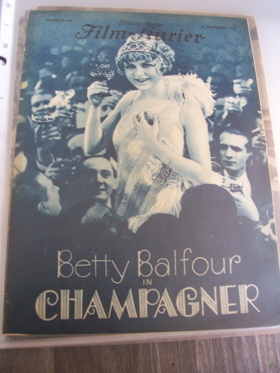 Product image 1 of the product “Nummer 1114, 1929, Champagner, mit Betty Balfour ”
