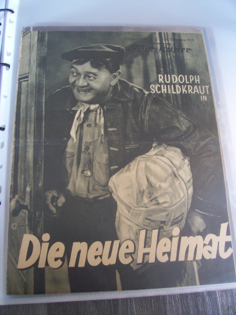 Artikelbild 1 des Artikels “Nummer 1103, 1929, Die neue Heimat mit Rudolph Schildkraut “
