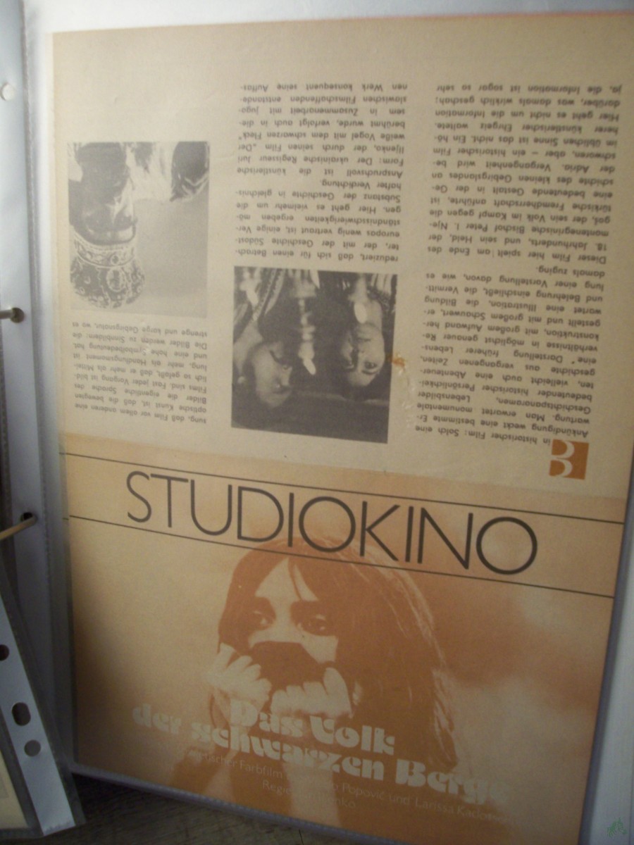 Artikelbild 1 des Artikels “11/75 Das Volk der schwarzen Berge, ein jugoslawisch sowjetischer Farbfilm mit Vlado Popvic und Larissa Kadotschnikowa “