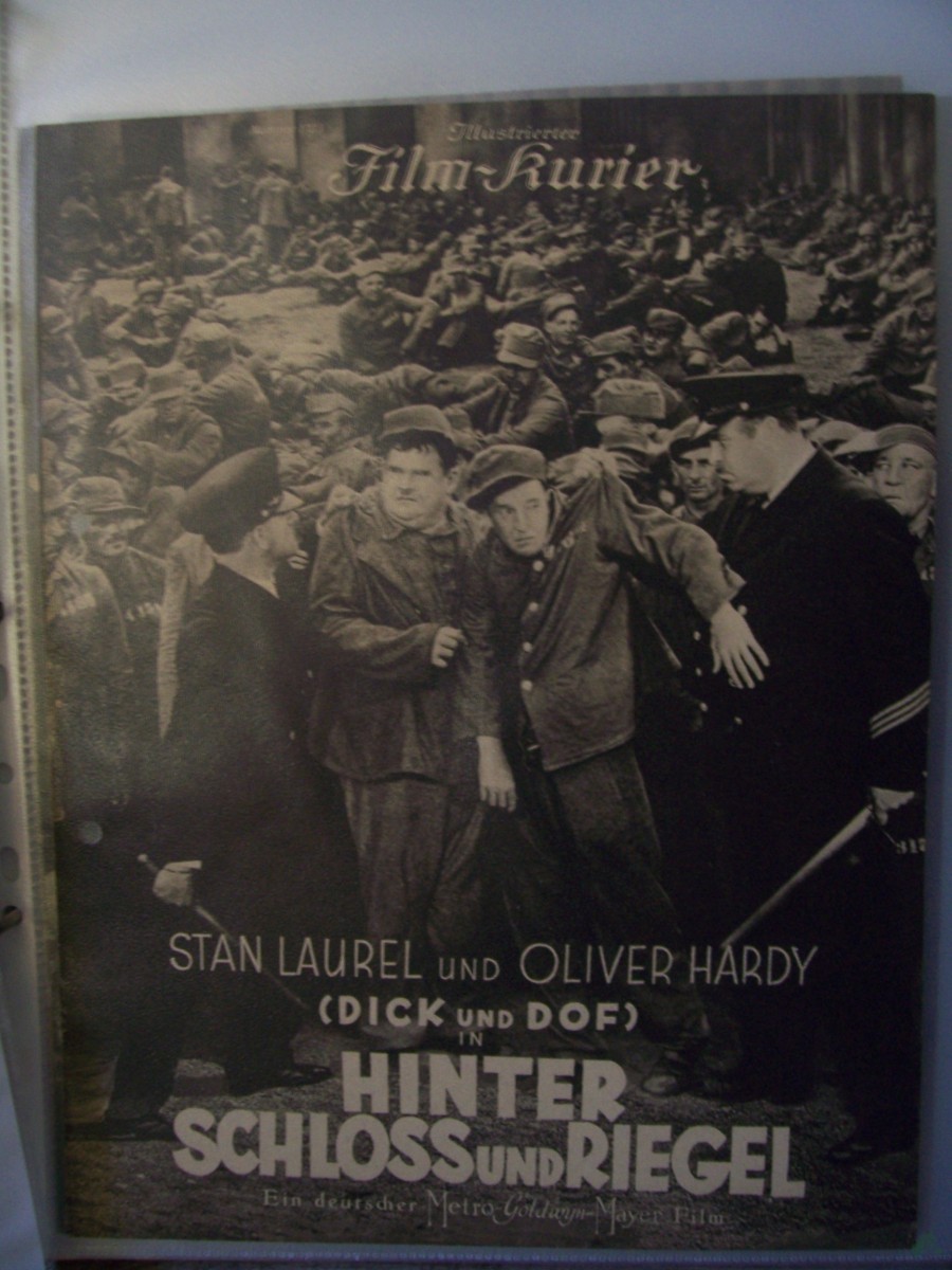 Artikelbild 1 des Artikels “No 1723, 1932, Hinter Schloss und Riegel (Dick und Doof) mit Stan Laurel und Oliver Hardy “