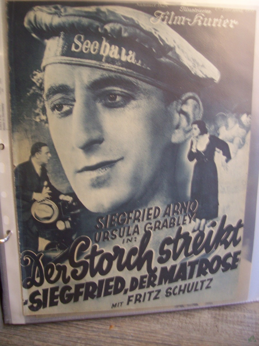 Artikelbild 1 des Artikels “No 1628, 1931, Der Storch streikt, Siegfried, der Matrose mit Fritz Schultz, Siegfried Arno und Ursula Grabley “