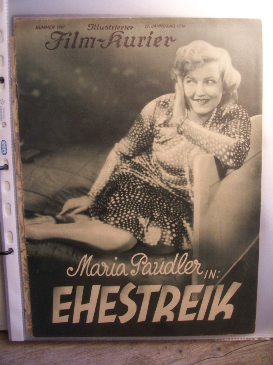 Artikelbild 1 des Artikels “No 1361, 1930, EHESTREIK mit Maria Paudler “