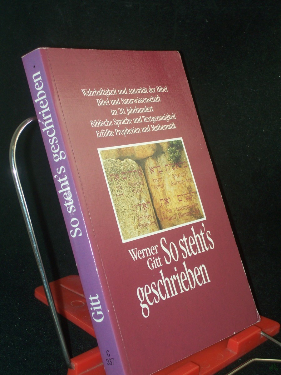 Artikelbild 1 des Artikels “So steht's geschrieben : zur Wahrhaftigkeit der Bibel / Werner Gitt “