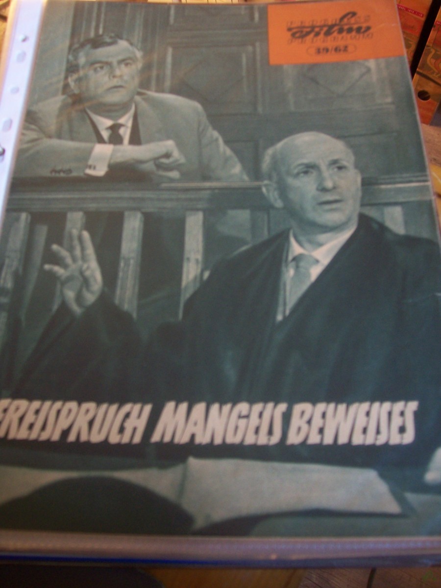 Artikelbild 1 des Artikels “Nr. 39/62, Freispruch mangels Beweises “