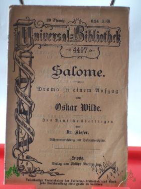 Product image 1 of the product “Salome, Drama in einem Aufzug ”