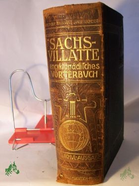 Artikelbild 1 des Artikels “Sachs-Villatte, Encyklopädisches Wörterbuch, nach der Methode Toussaint Langenscheidt, Hand- und Schulausgabe “