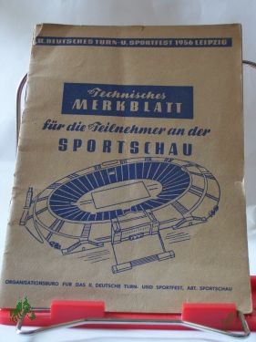 Product image 1 of the product “Technisches Merkblatt, für die Teilnehmer an der Sportschau ”