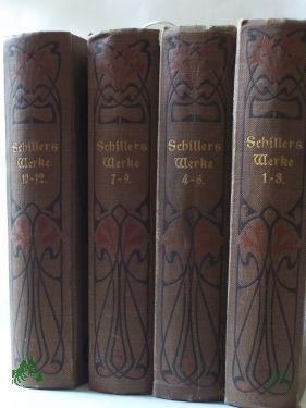 Product image 1 of the product “erster Band: Gedichte, zweiter Band: Wallensteins Lager, Piccolomini, Wallensteins Tod, Macbeth, dritter Band: Turandot Prinzessin von China, Der Parasit, Der Neffe als Onkel, Phädra, Vierter Band: prosaische Schriften ”