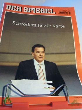 Artikelbild 1 des Artikels “Schröders letzte Karte “
