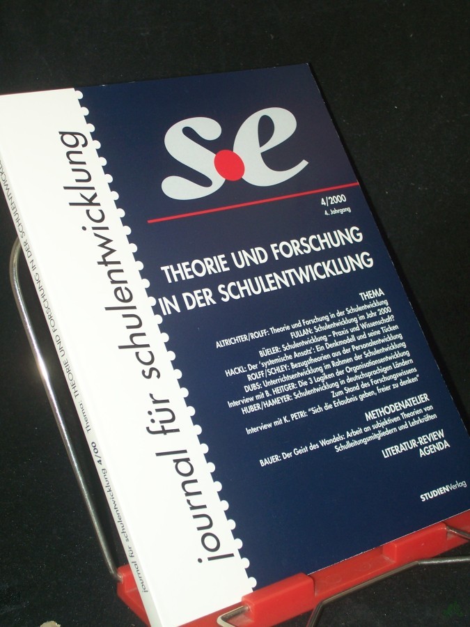 Artikelbild 1 des Artikels “4/2000, Journal für Schulentwicklung||||Teil: 2000,4., Thema: Theorie und Forschung in der Schulentwicklung “