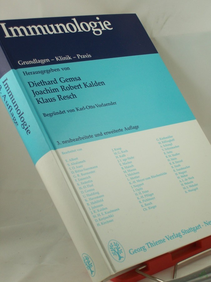 Product image 1 of the product “Immunologie : Grundlagen - Klinik - Praxis / hrsg. von Diethard Gemsa... Begr. von Karl-Otto Vorlaender. Bearb von E. Albert... ”