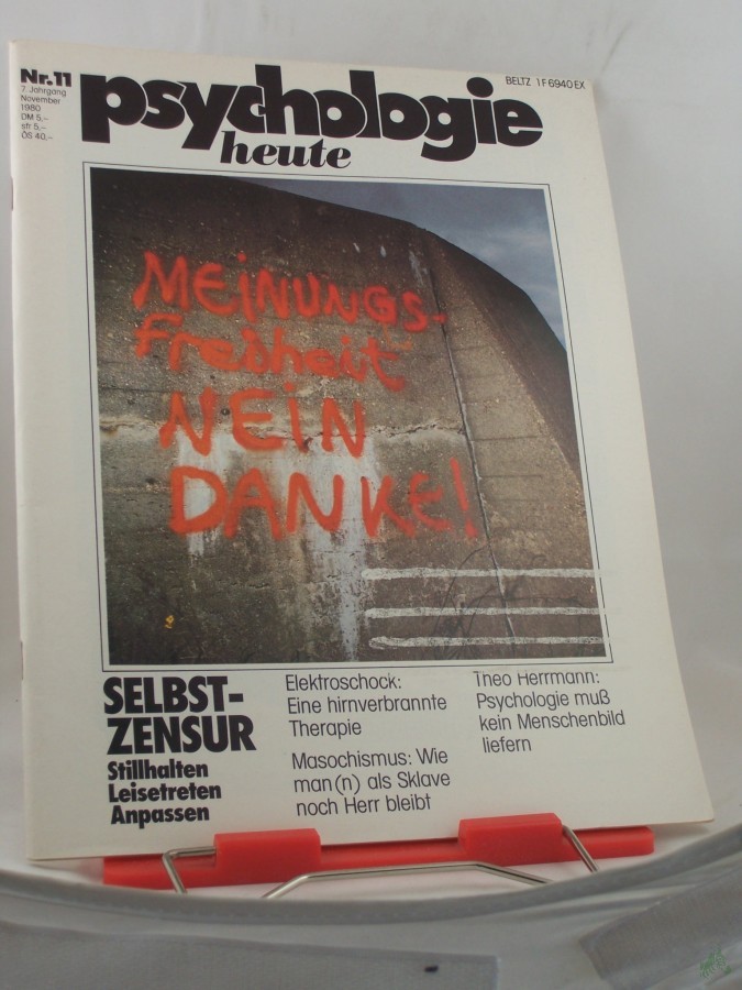 Artikelbild 1 des Artikels “11/1980, Selbstzensur, Stillhalten, Leisetreten, Anpassen “