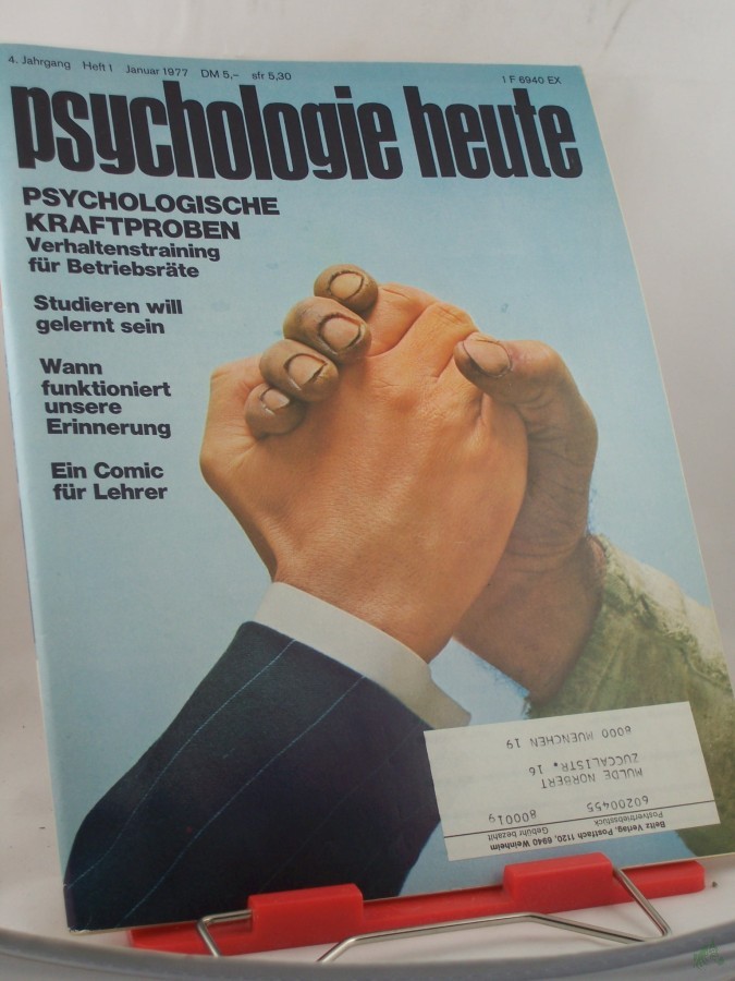 Artikelbild 1 des Artikels “1/1977, Psychologische Kraftproben “