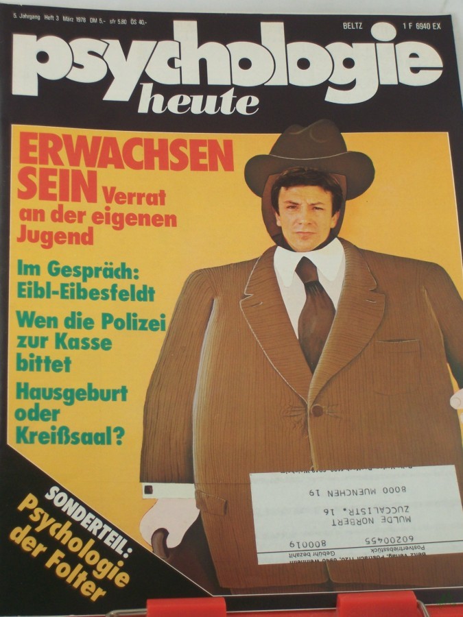 Artikelbild 1 des Artikels “3/1978, Erwachsen sein, Verrat an der eigenen Kindheit “