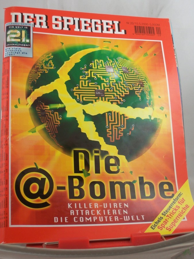 Artikelbild 1 des Artikels “20/2000, Die @-Bombe. Killer-Viren attackieren die Computer-Welt; Globus, Platinen “