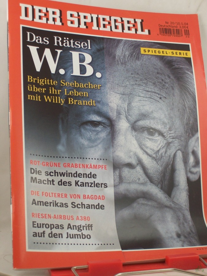 Product image 1 of the product “20/2004, Das Rätsel W. B.Brigiite Seebacher über ihr Leben mit Willy Brandt ”