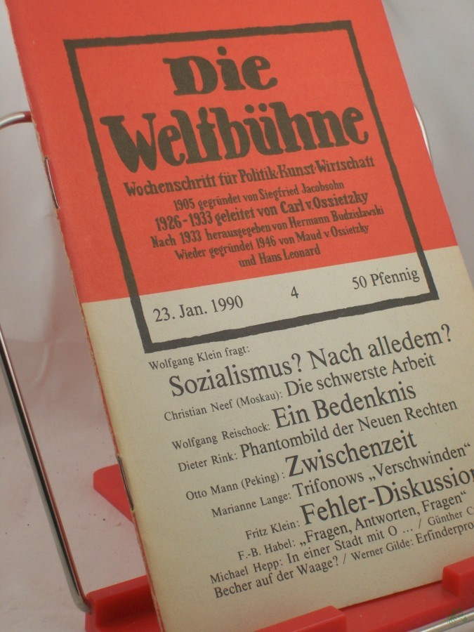 Artikelbild 1 des Artikels “01/1990, Sozialismus? nach alledem “