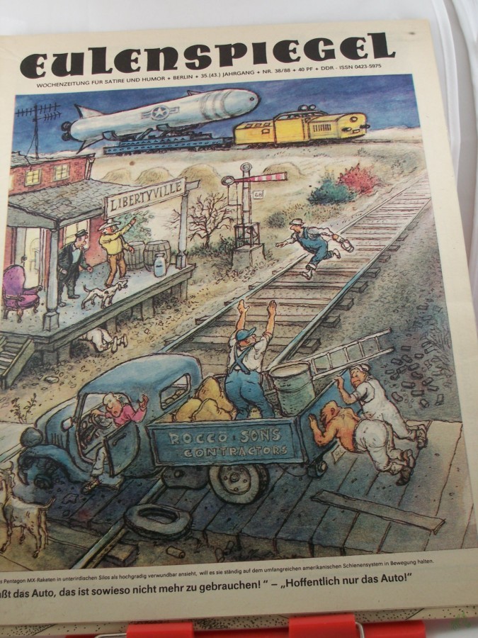 Artikelbild 1 des Artikels “38/88, Umschlaggestaltung von Oliver Harrington, Peter Dittrich “