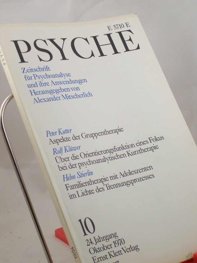 Artikelbild 1 des Artikels “10/24, 1970, Aspekte der Gruppentherapie “