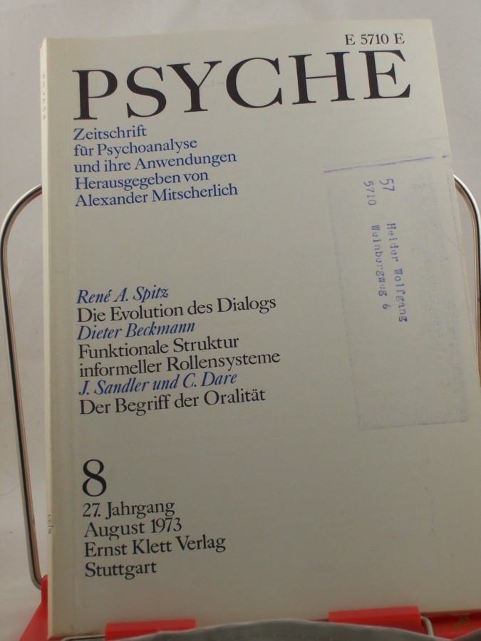 Artikelbild 1 des Artikels “8/27, 1973, Funktionale Struktur informeller Rollensysteme “