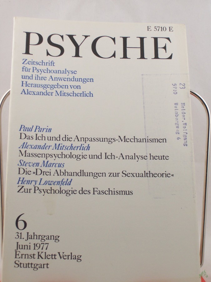 Artikelbild 1 des Artikels “6/31, 1977, Steven Marcus Die Drei Abhandlungen zur Sexualtheorie