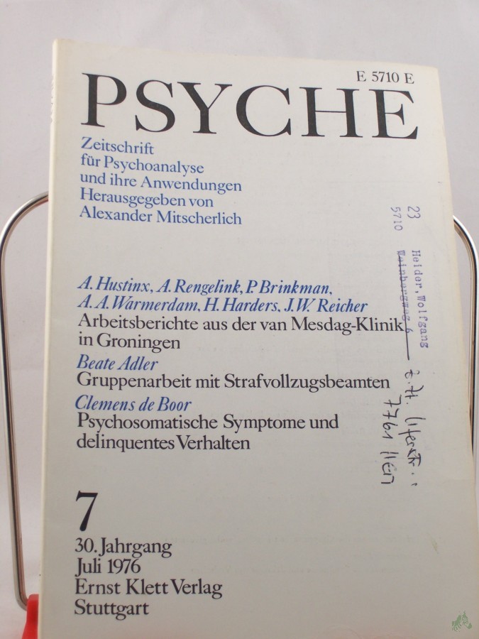 Artikelbild 1 des Artikels “7/30, 1976, Armand Hustinx Soziotherapie für Delinquenten “