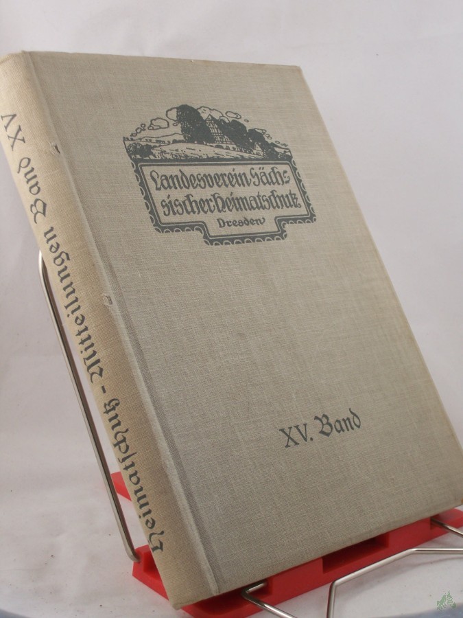 Artikelbild 1 des Artikels “Mitteilungen des Landesvereins Sächsischer Heimatschutz 1926 “