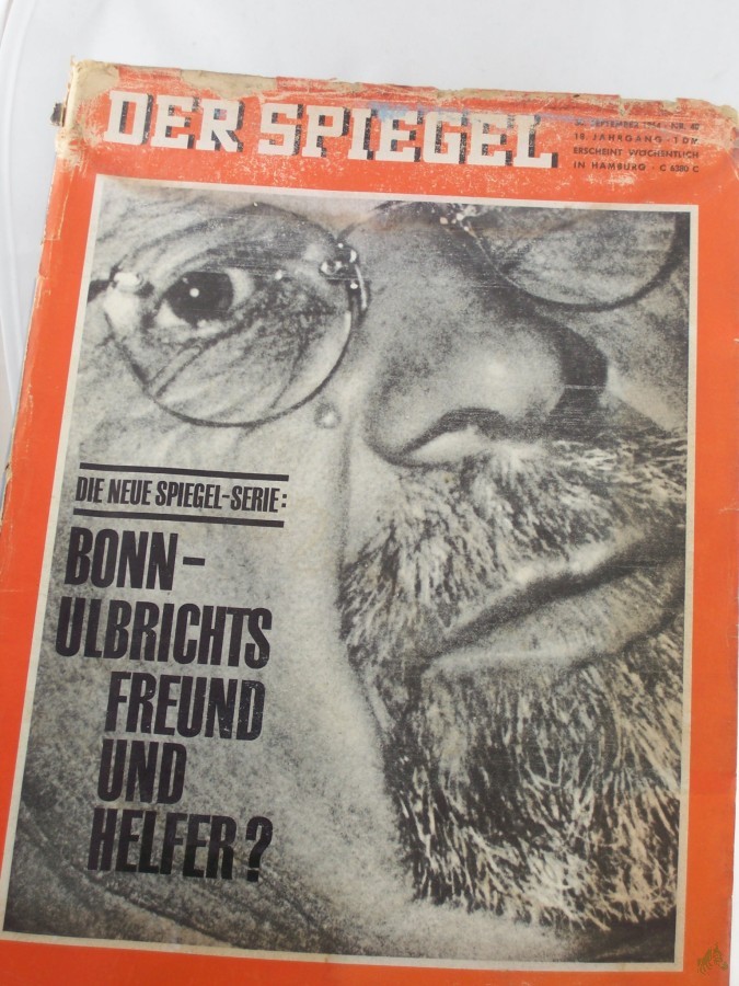 Artikelbild 1 des Artikels “40/1964, Bonn, Ulbrichts Freund und Helfer “