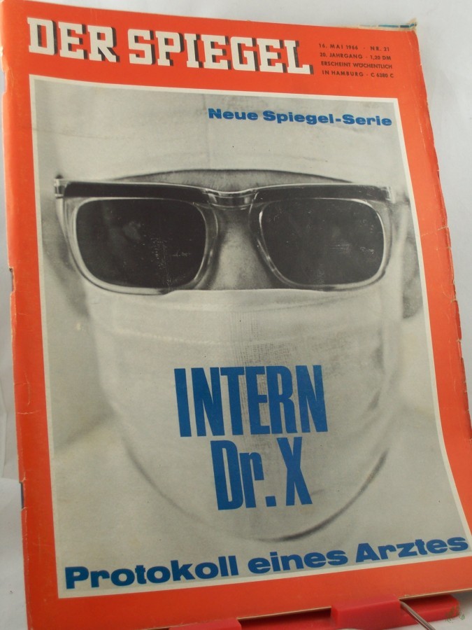 Product image 1 of the product “21/1966, Neue Spiegel-Serie INTERN Dr. X ”