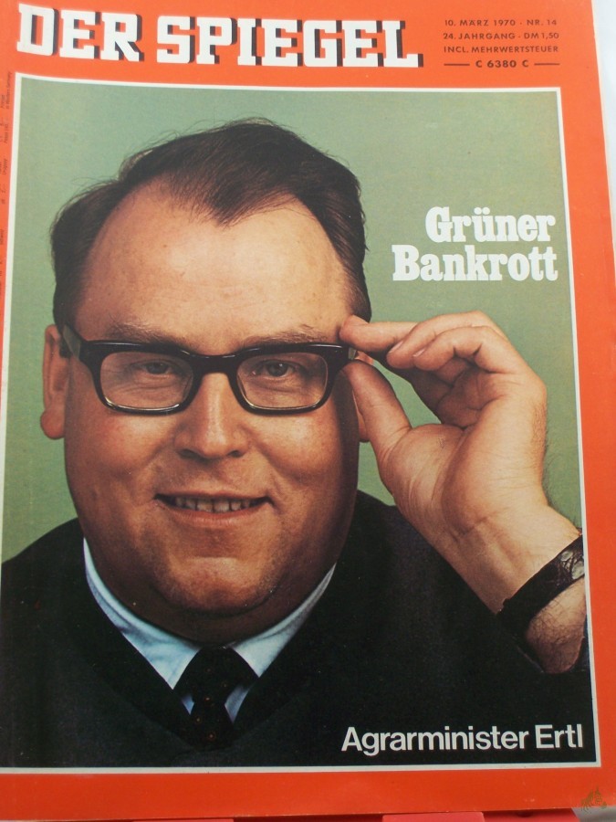 Artikelbild 1 des Artikels “14/1970, Grüner Bankrott, Agrarminister Ertl “