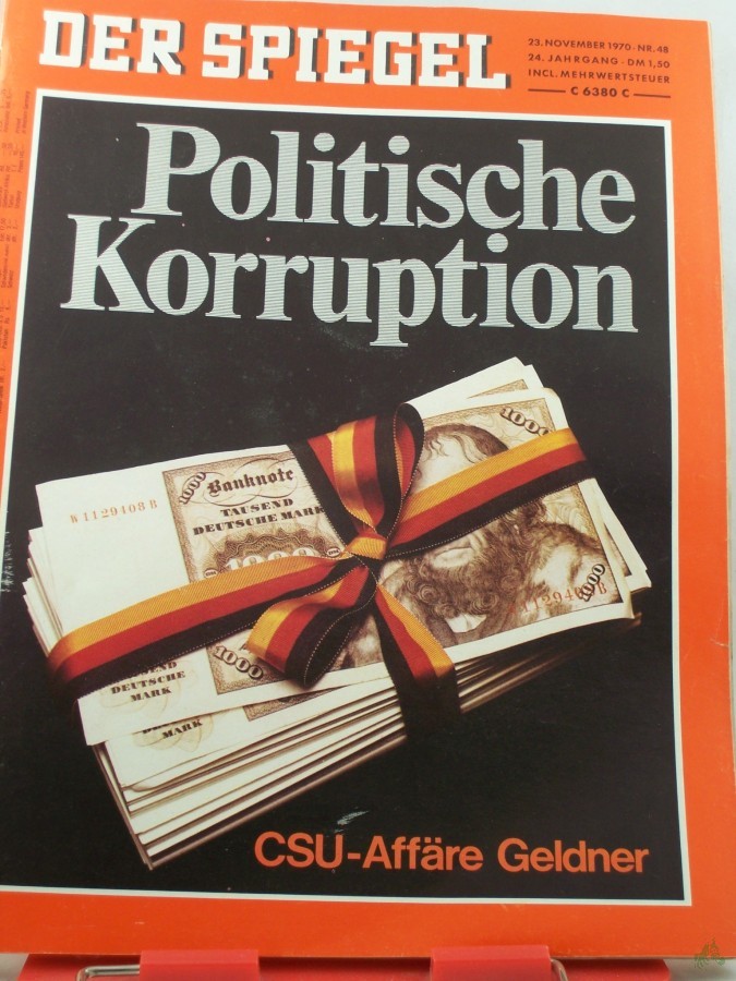 Artikelbild 1 des Artikels “48/1970, Politische Korruption, CSU Affäre Geldner “