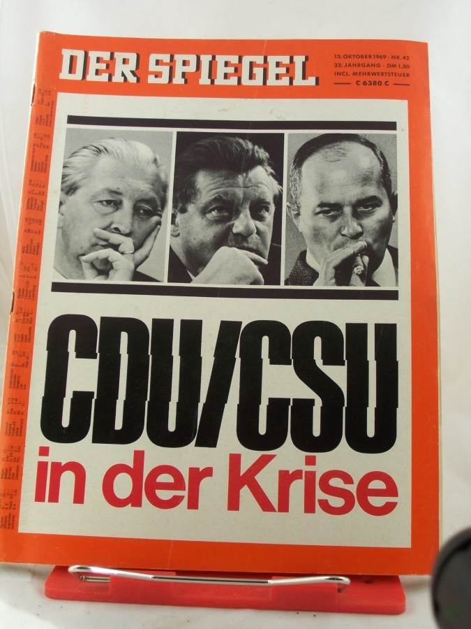 Artikelbild 1 des Artikels “42/1969, CDU/CSU in der Krise “
