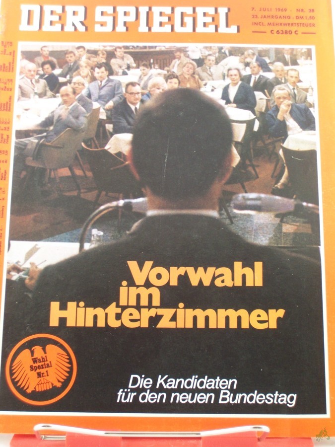 Product image 1 of the product “28/1969, Vorwahl im Hinterzimmer ”