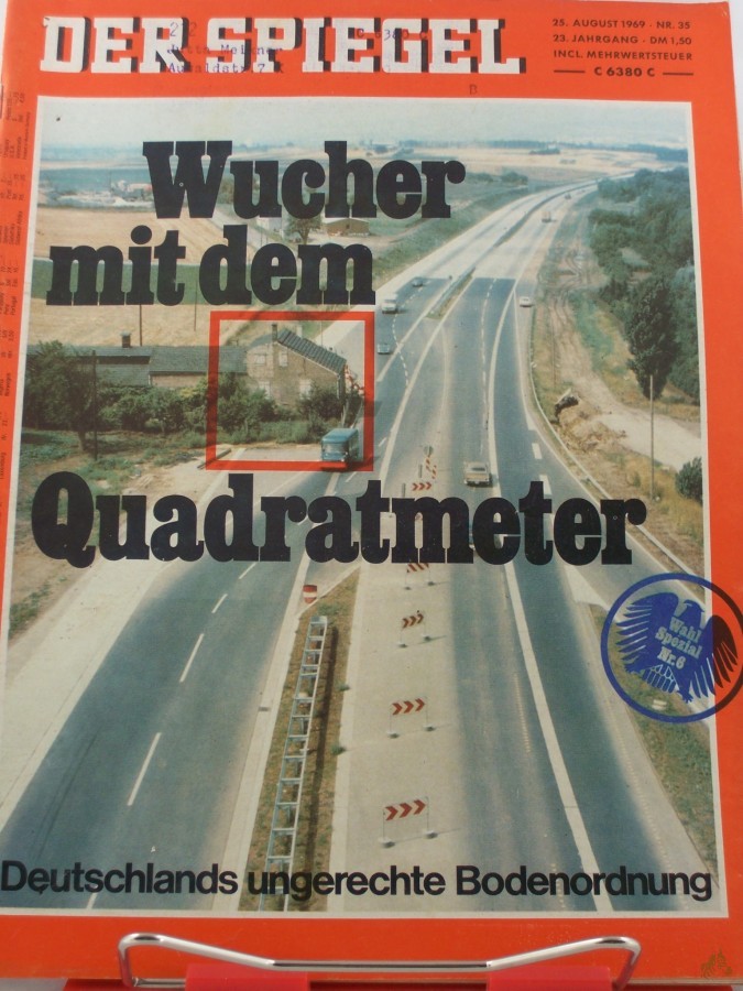 Product image 1 of the product “35/1969, Wucher mit dem Quadratmeter, Deutschlands ungerechte Bodenordnung ”