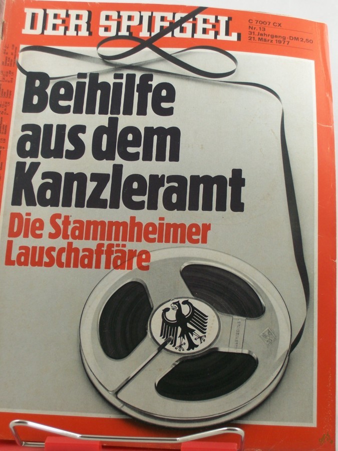 Product image 1 of the product “13/1977, Beihilfe aus dem Kanzleramt, die Stammheimer Lauschaffäre ”