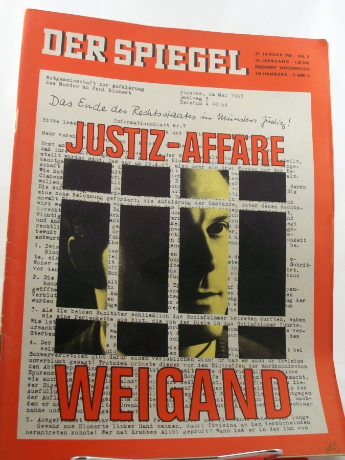 Product image 1 of the product “5/1965, JUSTIZ-AFFÄRE WEIGAND ”