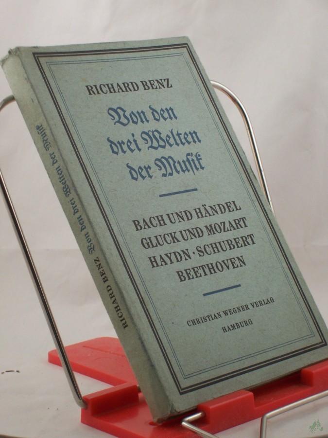 Product image 1 of the product “Von den drei Welten der Musik / Richard Benz ”